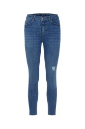 Blugi Dama Pieces Five Delly B185 Mw Skinny Medium Blue Denim